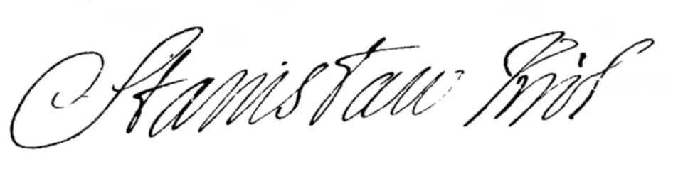 Stanisław Leszczyński - Autograph of Stanisław Leszczyński