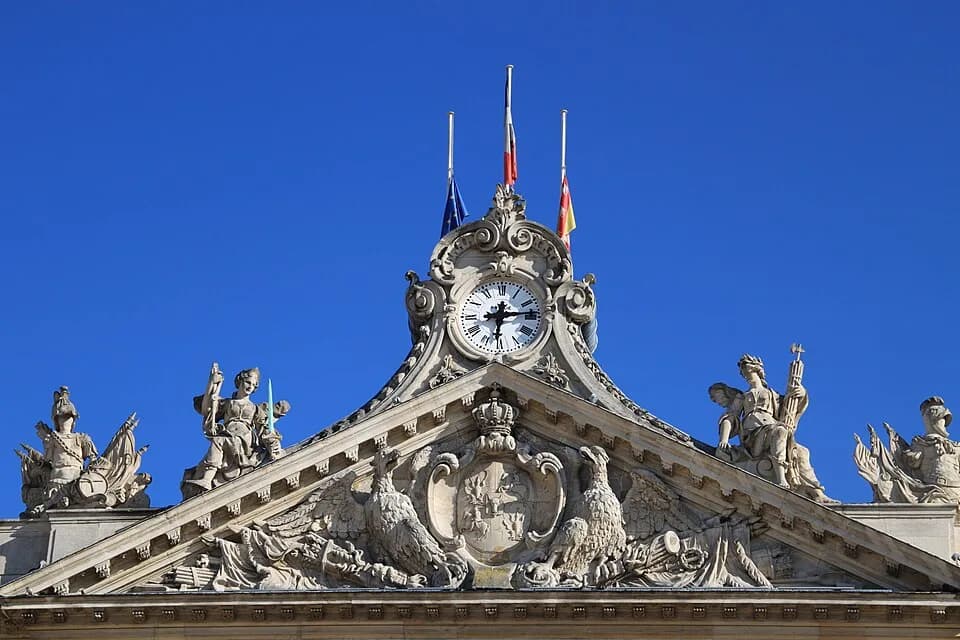 Stanisław Leszczyński - Fronton de l'hôtel de ville de Nancy