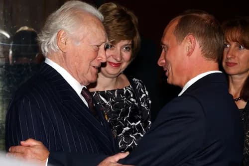 Maurice Druon - THE BOLSHOI THEATER, MOSCOW. President Putin with French author Maurice Druon.