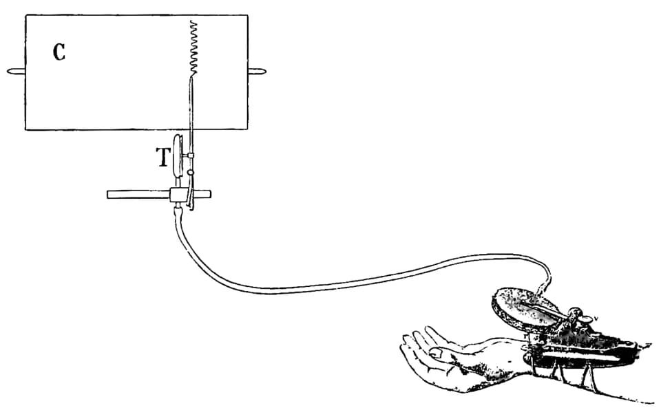 Alfred Binet - Enregistrement du Sphygmographe de Marey