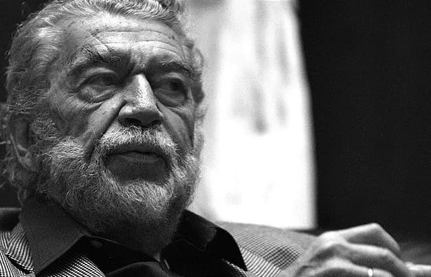 Alain Robbe-Grillet - French writer and filmmaker. Visiting ITESM - Monterrey.