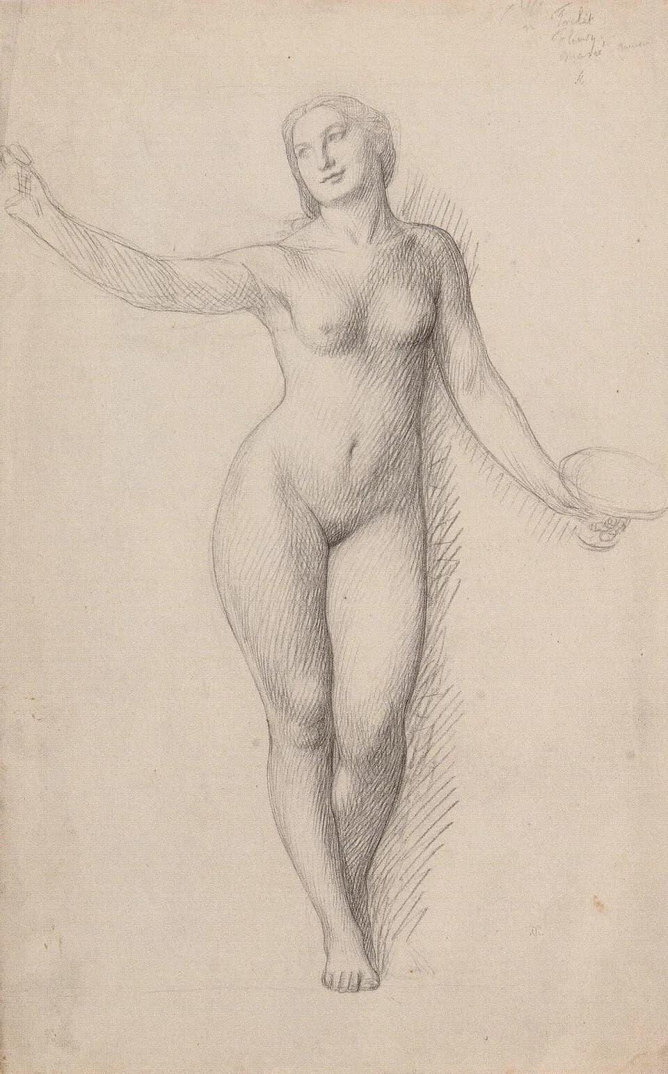 Jean-Léon Gérôme - Jean-Léon Gérôme (1824-1904), Etude de nu debout, 1861