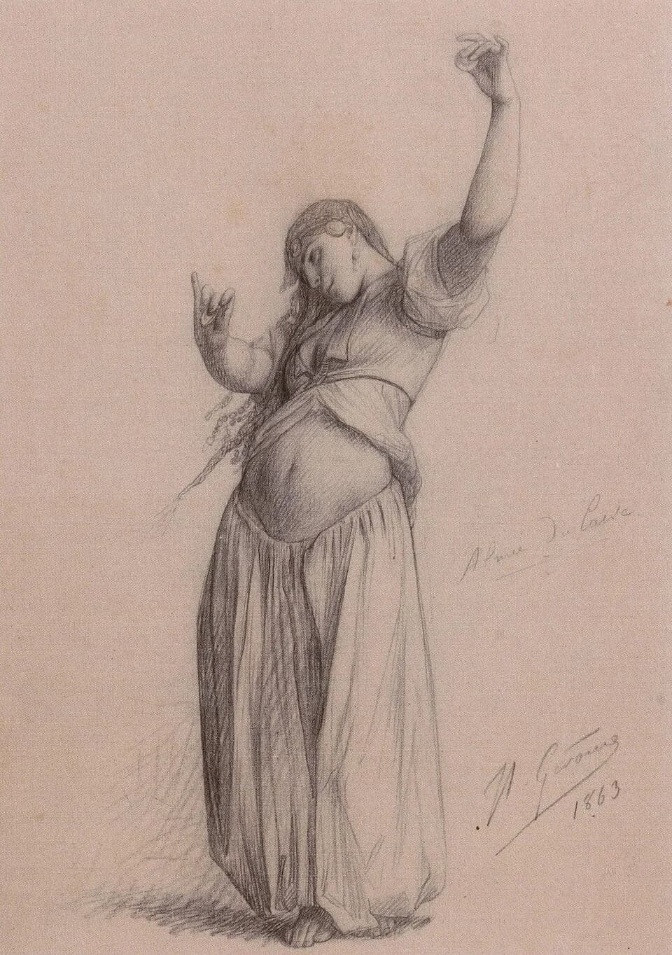 Jean-Léon Gérôme - French:  Almée du Cairetitle QS:P1476,fr:"Almée du Caire"label QS:Lfr,"Almée du Caire"