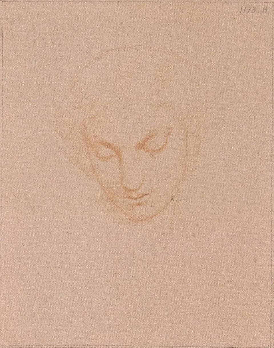 Jean-Léon Gérôme - Gérôme, Tête de jeune fille, 1853