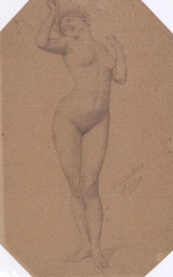 Jean-Léon Gérôme - Etude de nu féminin