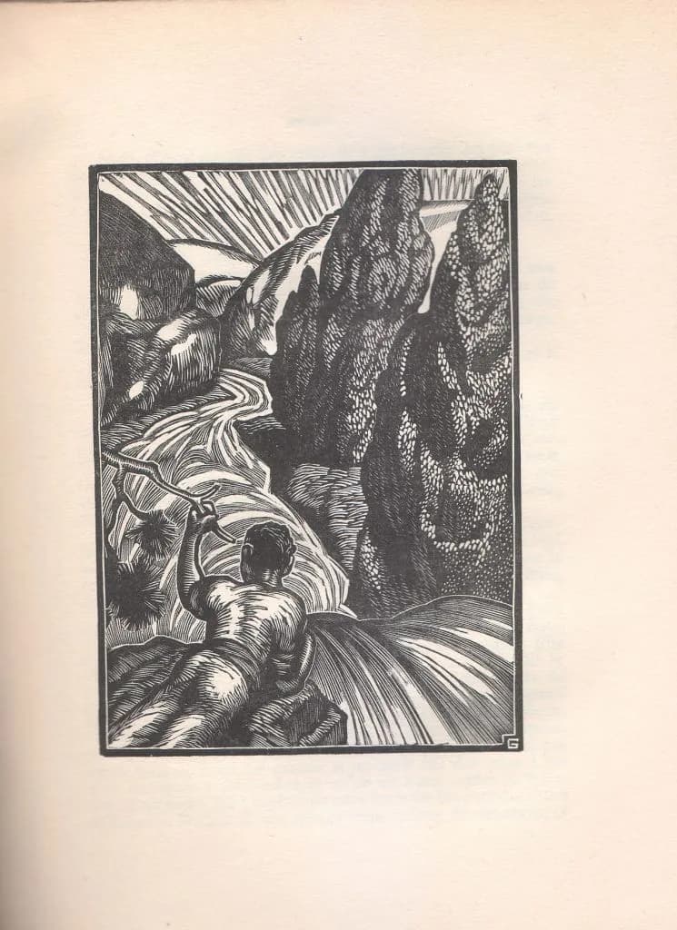 Jean Giono - Louis William Graux (1889-1962) - Une illustration de Regain de Jean Giono, 1935, Paris, Arthème Fayard et Compagnie Editeurs, Collection "Le Livre de Demain" .