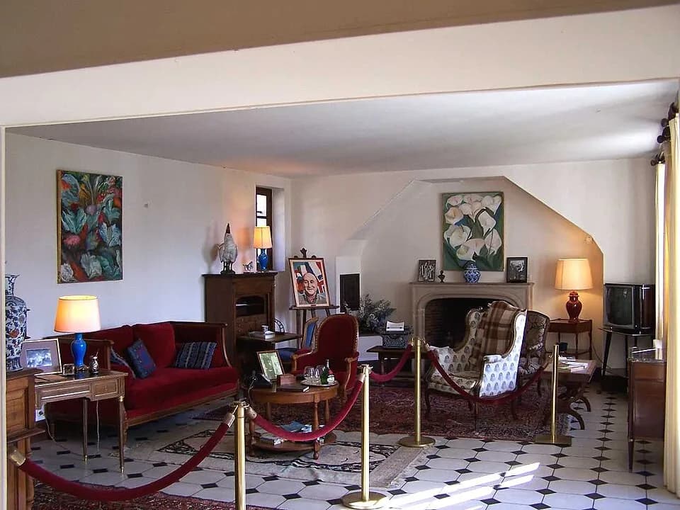 Jean Monnet - Jean Monnet's living room in Bazoches-sur-Guyonne (Yvelines, France)
