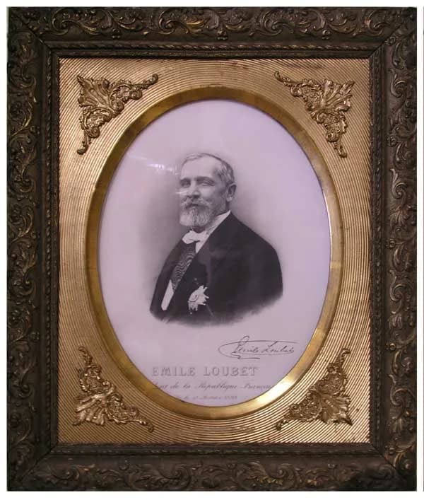 Émile Loubet - Cadre original d'Emile Loubet (Galerie des Présidents à la mairie de Touët-sur-Var)