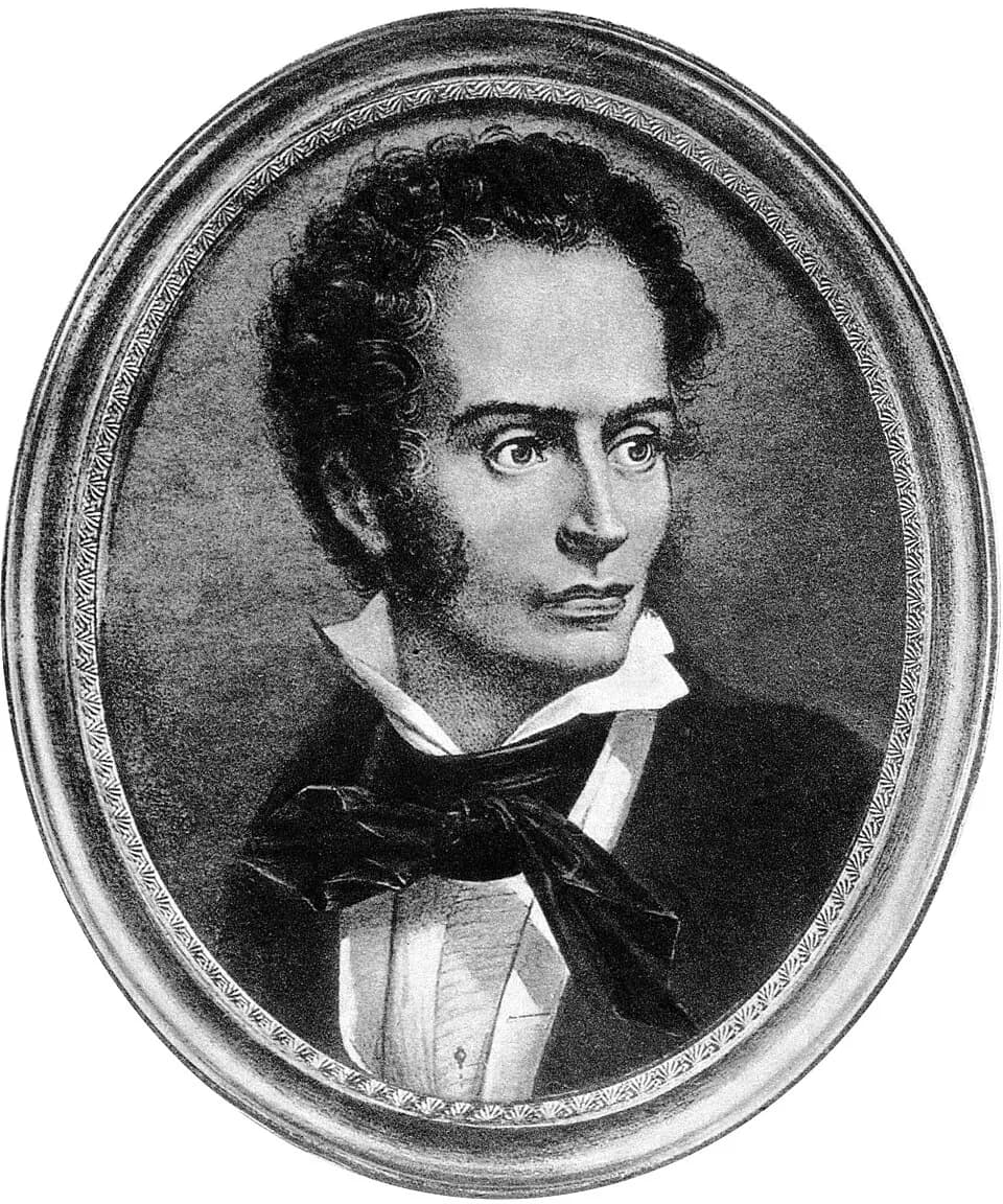 René Laennec - René Théophile Hyacinthe Laënnec. Reproduction of miniature on ivory