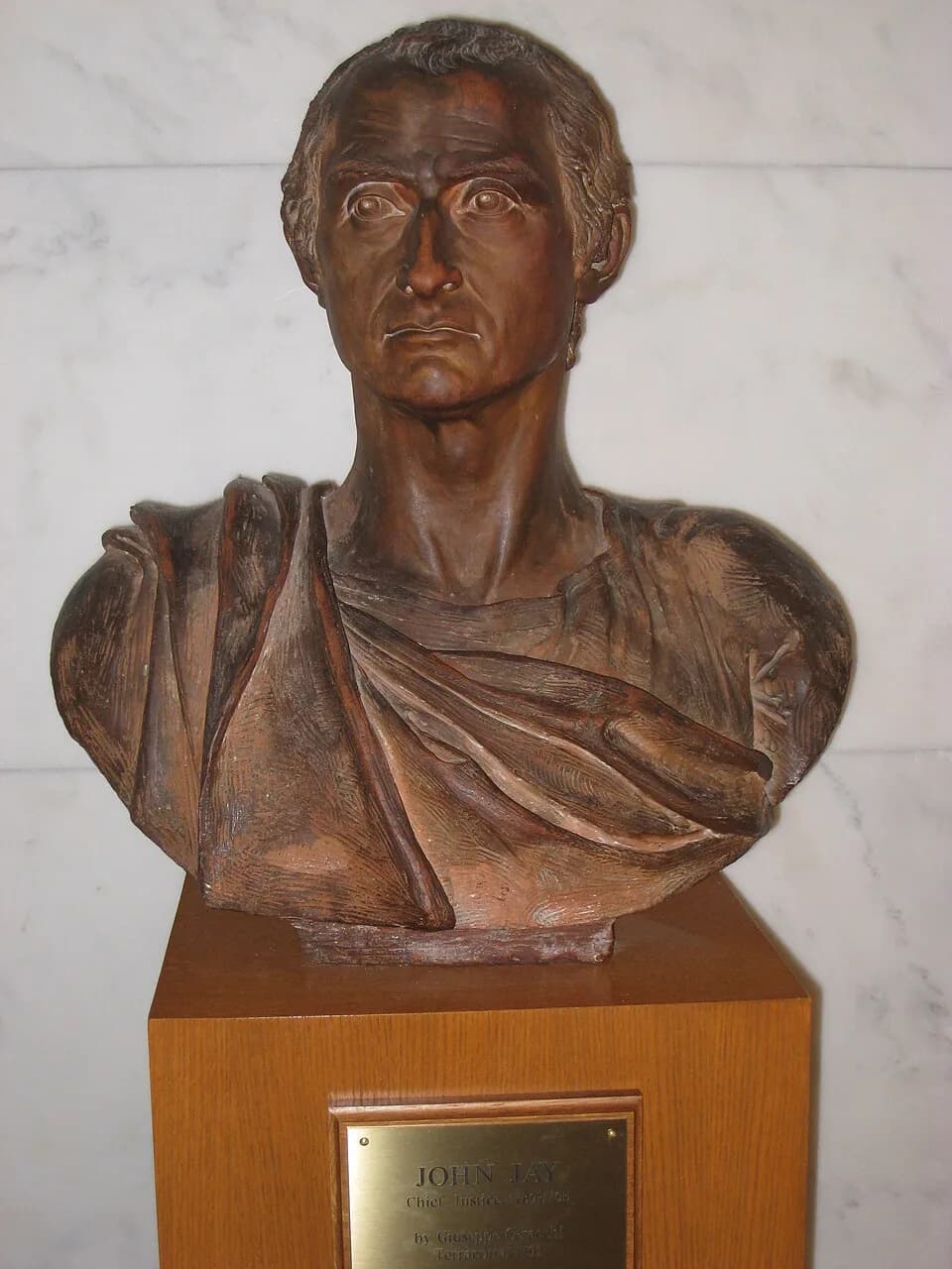 John Jay - John Jay bust, US Supreme Court, Washington, DC, USA.