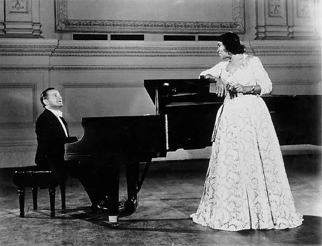 Marian Anderson - Franz Rupp and Marian Anderson at Carnegie Hall
