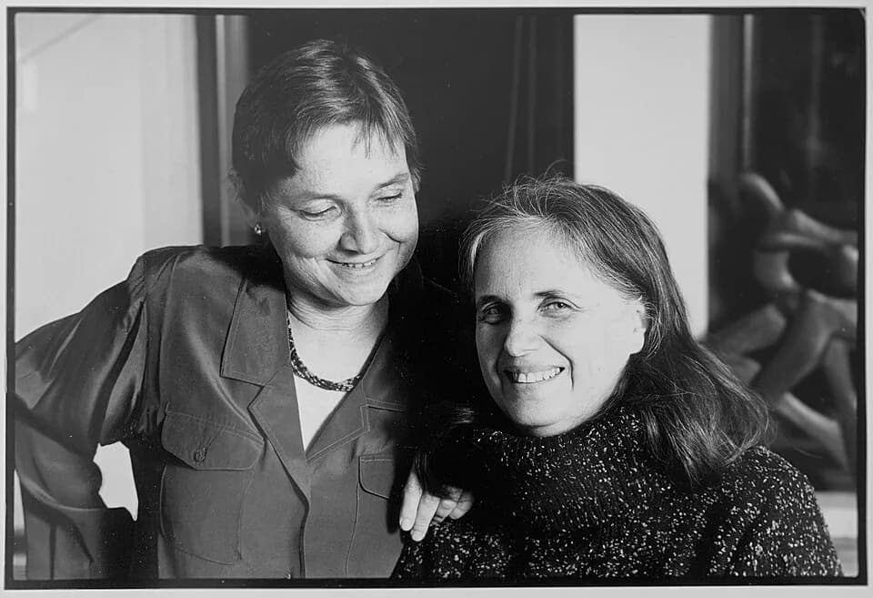 Adrienne Rich - Adrienne Rich with Susan Sherman. Photo by Colleen McKay. c. 1983