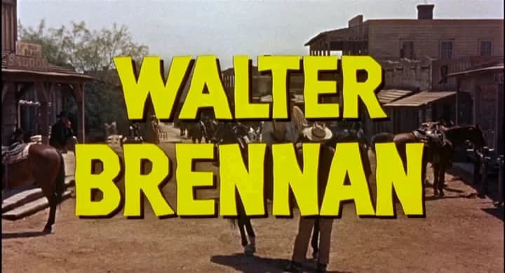 Walter Brennan - Cropped screenshot from the trailer for the film Rio Bravo