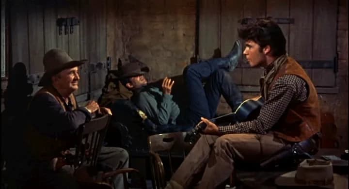 Walter Brennan - Cropped screenshot from the trailer for the film Rio Bravo