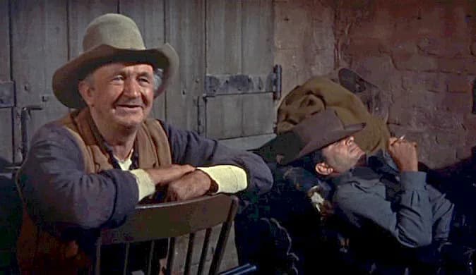 Walter Brennan - Cropped screenshot of Walter Brennan from the trailer for the film Rio Bravo