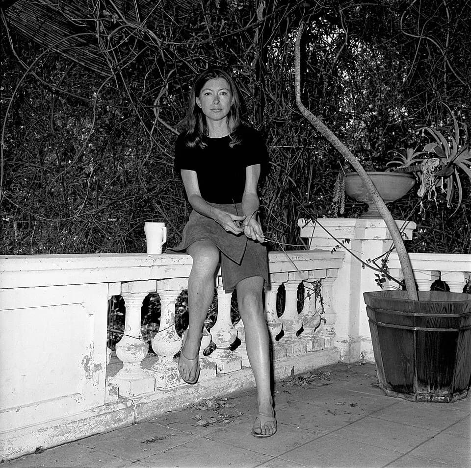 Joan Didion - Author Joan Didion in Los Angeles on August 2, 1970