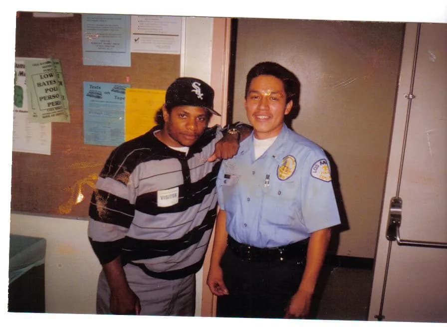 Eazy-E - With Eazy-E as an LAPD Explorer.