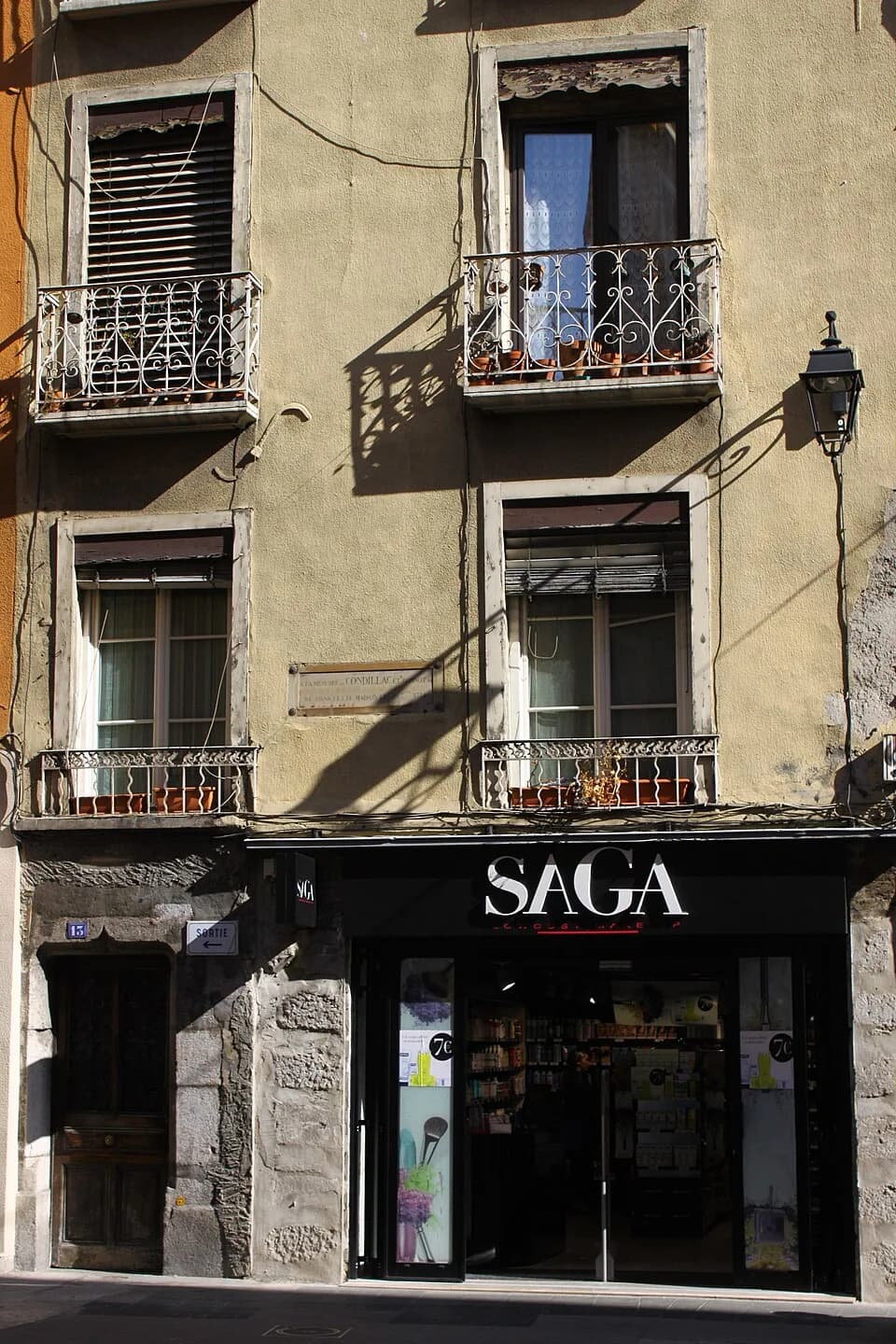 Étienne Bonnot de Condillac - 13 Grand Rue à Grenoble, Immeuble ou est né, Étienne Bonnot de Condillac