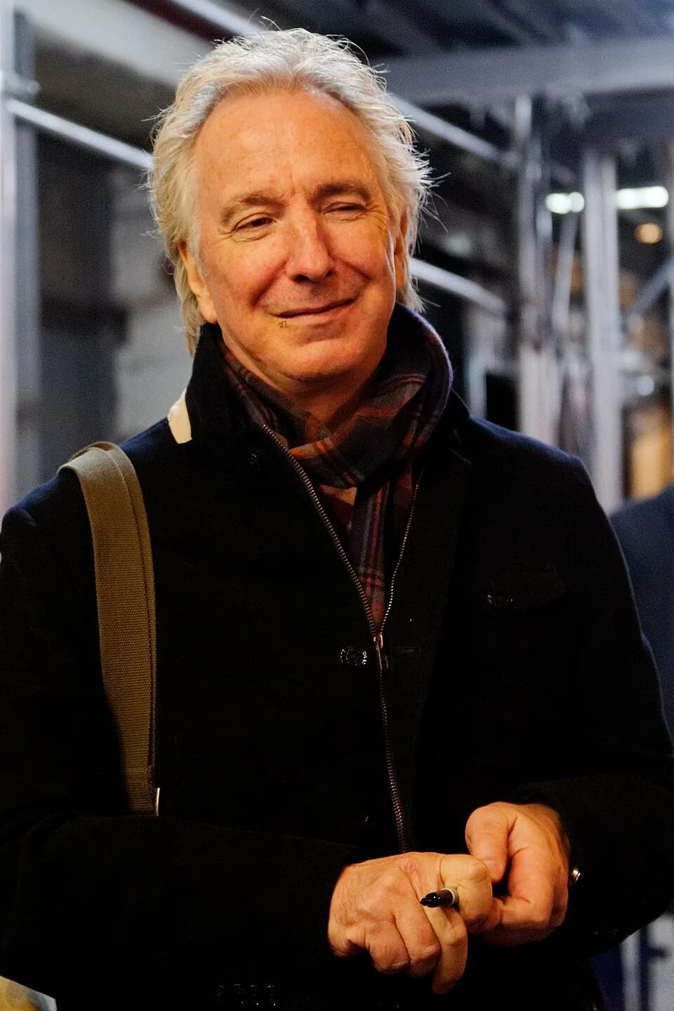 Alan Rickman - Alan Rickman after the performance of Seminar at the John Golden Theater, November 11, 2011