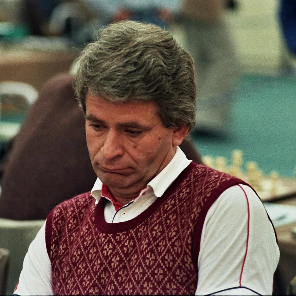 Boris Spassky - Boris Spasski, Chess Olympiad 1984 in Saloniki, Photographer Gerhard Hund.
