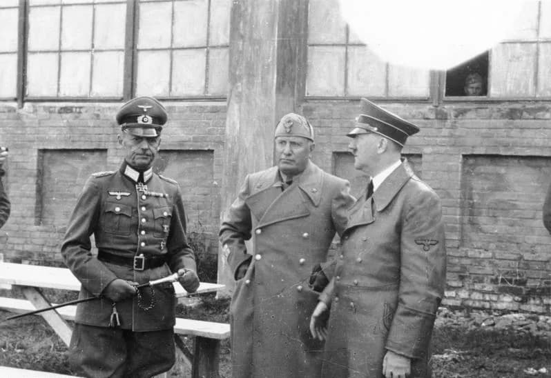 Gerd von Rundstedt - For documentary purposes the German Federal Archive often retained the original image captions, which may be erroneous, biased, obsolete or politically extreme. Hitler, Mussolini,