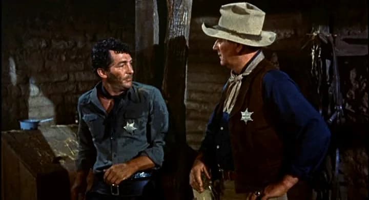 John Wayne - Cropped screenshot of Dean Martin and John Wayne from the trailer for the film Rio Bravo