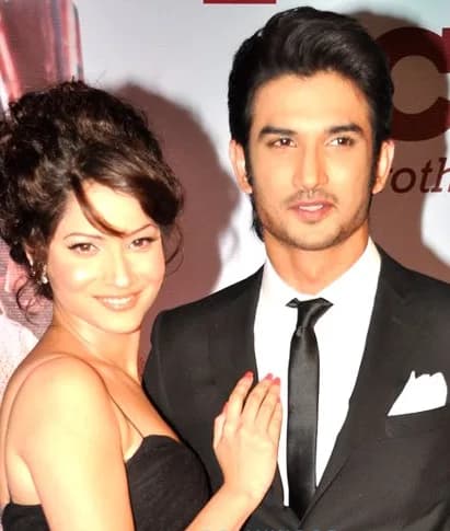 Sushant Singh Rajput - Sushant Singh Rajput with Ankita Lokhande at KAI PO CHE's premiere in 2013