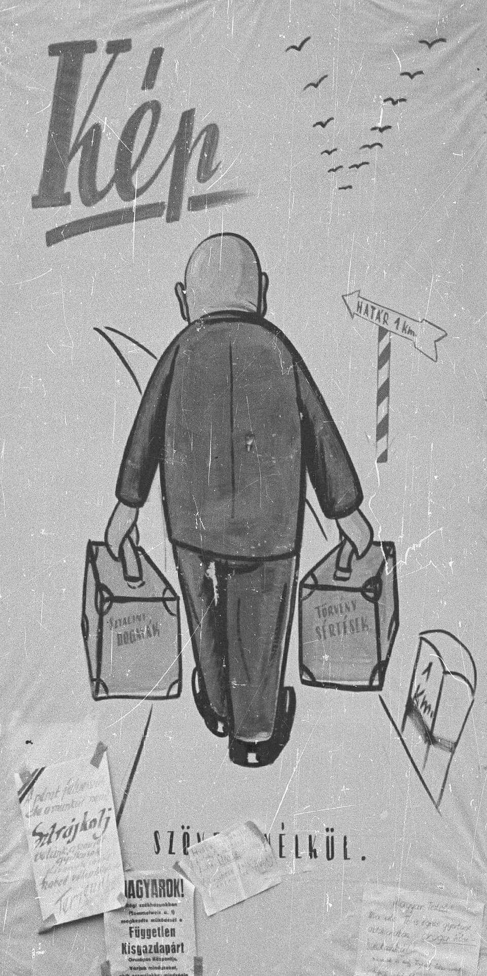 Mátyás Rákosi - Caricature of Mátyás Rákosi - cropped