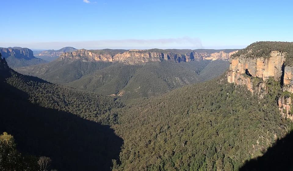 Vere Gordon Childe - Grose Valley, New South Wales as seen from govetts leap  Blackheath, New South Wales area.