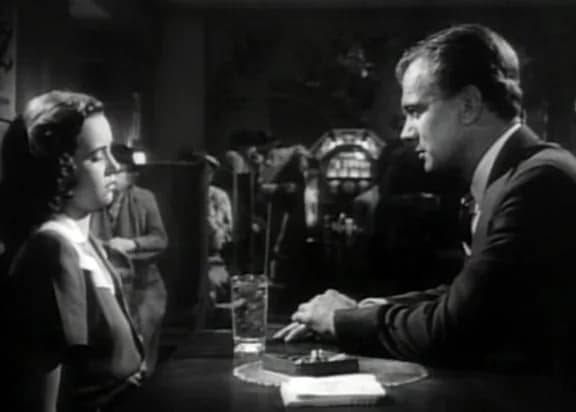 Teresa Wright - Teresa Wright and Joseph Cotten in 'Shadow of a Doubt' trailer. Alfred Hitchcock director.