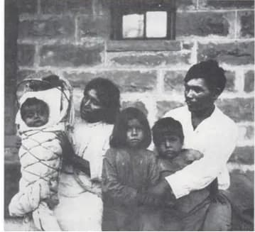 Edward Sapir - Tony Tillohash with family. Tillohash was Edward Sapir's collaborator on the famous description of the Southern Paiute language.