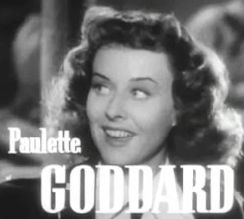 Paulette Goddard - Cropped screenshot of Paulette Goddard from the trailer for the film So Proudly We Hail!.