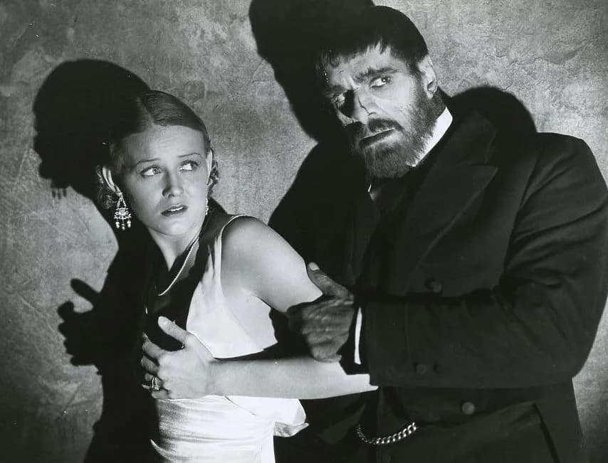 Gloria Stuart - Original photo of Gloria Stuart and Boris Karloff in The Old Dark House (1932).