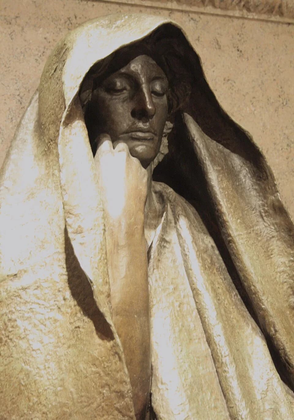 Henry Adams - Adams Memorialmodeled 1886-1891, cast 1969Augustus Saint-GaudensBorn: Dublin, Ireland 1848Died: Cornish, New Hampshire 1907Roman Bronze Works (Founder)bronze69 7/8 x 39 7/8 x 44 1/2 in. 