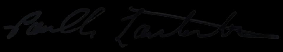 Paul Lauterbur - Signature written on the back of the program used at his UIUC's Nobel Prize honoring ceremony.
