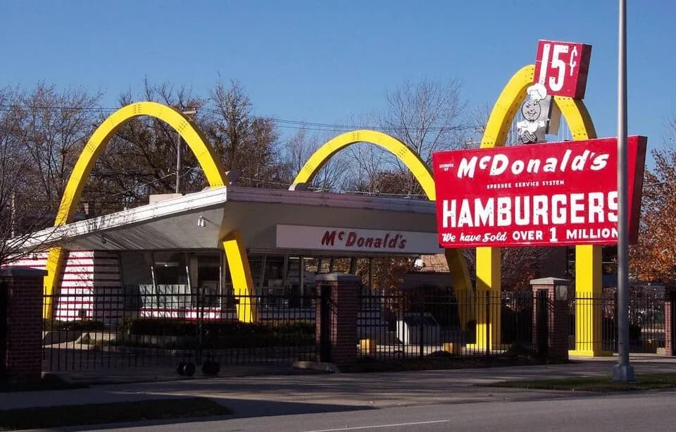 Ray Kroc - McDonalds museum (Ray Kroc's first (April 1955) franchised restaurant in the chain, similar in style to the McDonald brothers 1953 franchised restaurants in Phoenix, Arizona and Downey, Cal