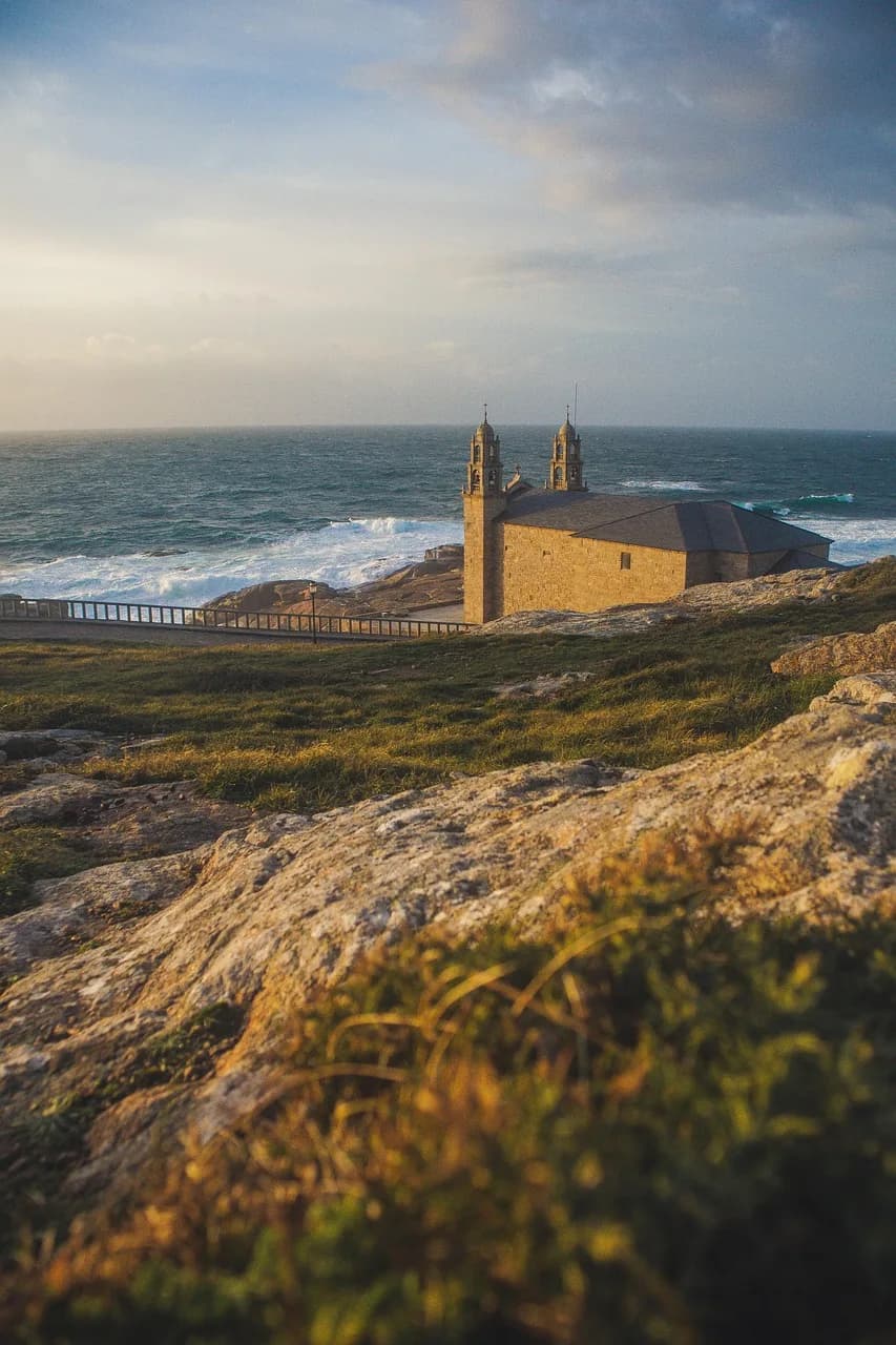 George de Hevesy — saint jaque de compostela, sea, church, nature, side, compostela, santorini, travel