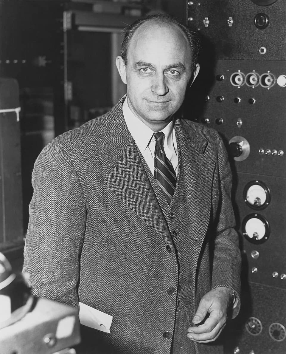 Enrico Fermi - Enrico Fermi, Italian-American physicist, received the 1938 Nobel Prize in physics for identifying new elements and discovering nuclear reactions by his method of nuclear irradiation an