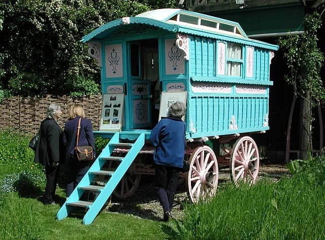 Roald Dahl - Roald Dahl's gipsy caravan. At Roald Dahl's house, Gipsy Cottage, in Great Missenden. Roald Dahl's gipsy caravan immortalized in "Danny the Champion of the World".