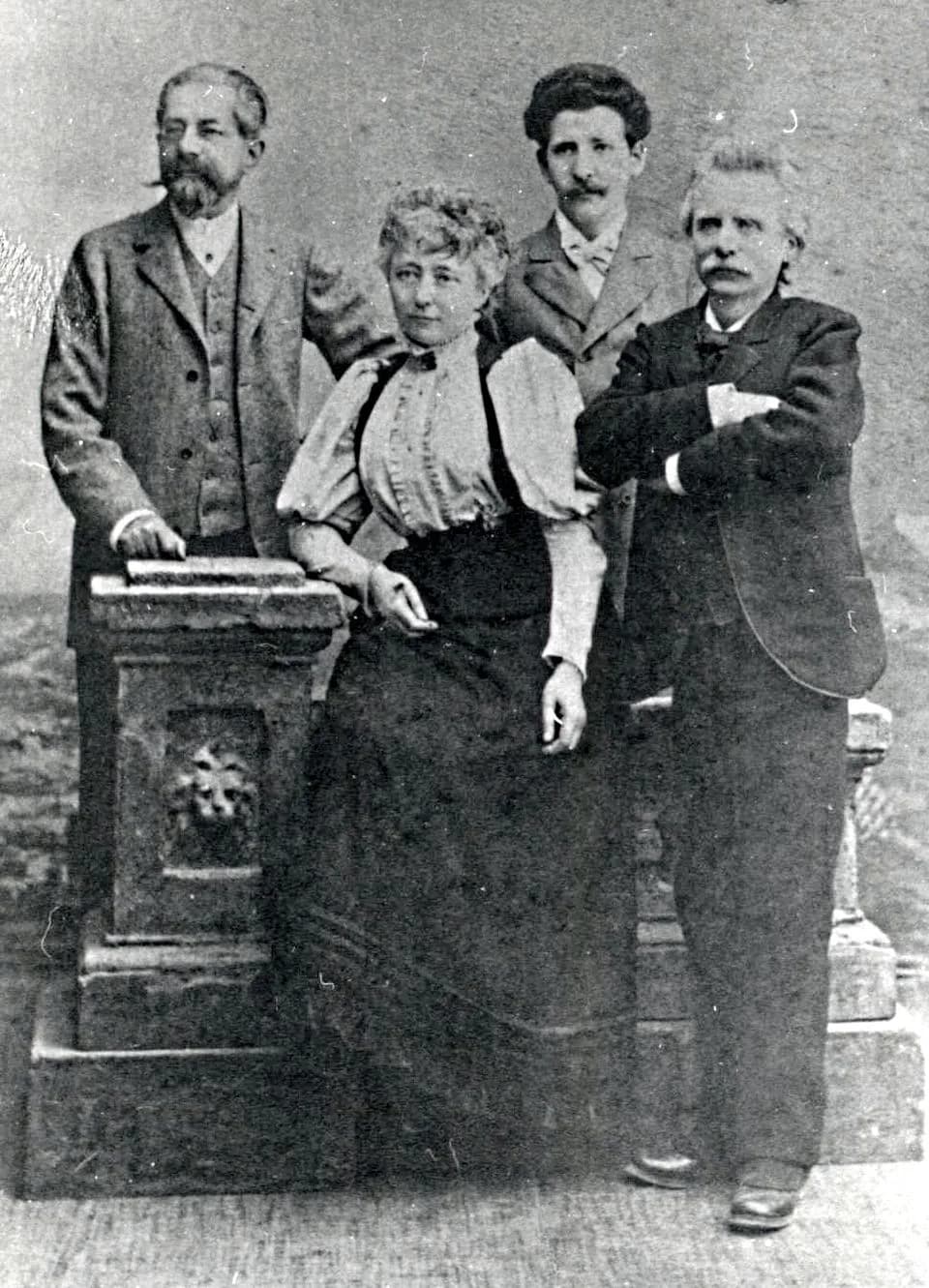 Edvard Grieg - Max Abraham (1831-1900), Nina Grieg (1845-1935), Oscar Meyer, Edvard Grieg (1843-1907)