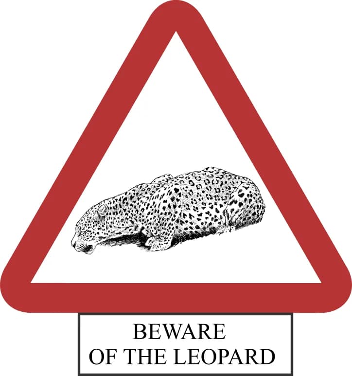 Douglas Adams - Beware of the leopard.png