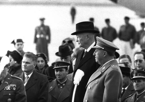Francisco Franco - Francisco Franco and Dwight D. Eisenhower in Madrid in 1959.