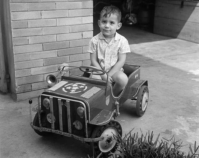 Ayrton Senna - Ayrton Senna at the age of three