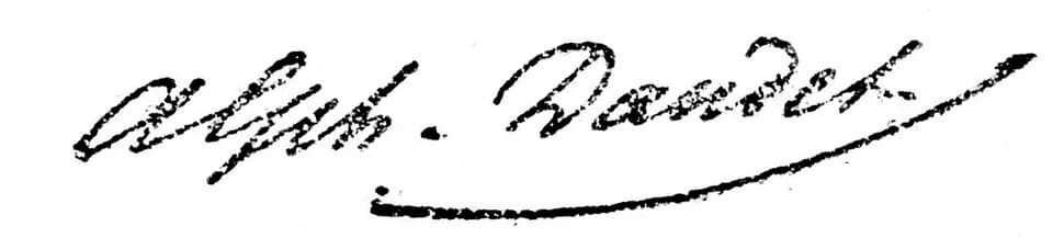 Alphonse Daudet - Signature Alphonse Daudet