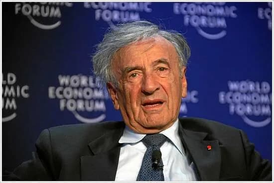 Elie Wiesel - DAVOS/SWITZERLAND, 27JAN08 - Elie Wiesel captured during the session 'Message from Davos: Believing in the Future' at the Annual Meeting 2008 of the World Economic Forum in Davos, Switze