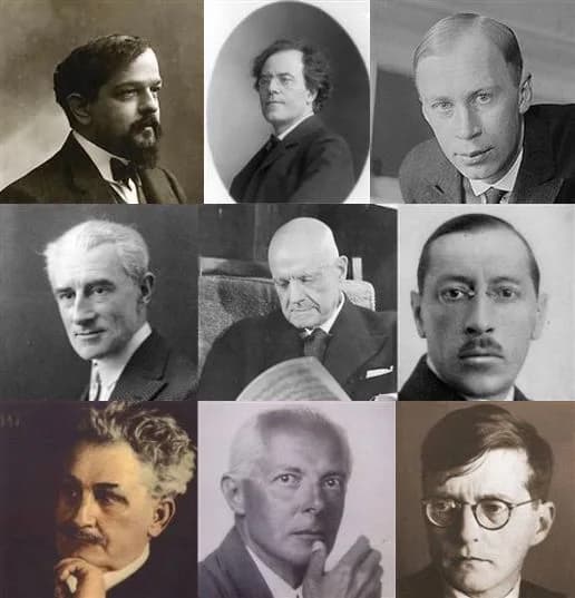 Jean Sibelius - Claude Debussy, Gustav Mahler, Sergei ProkofievMaurice Ravel, Jean Sibelius, Igor StravinskyLeoš Janáček, Béla Bartók, Dmitri Shostakovich