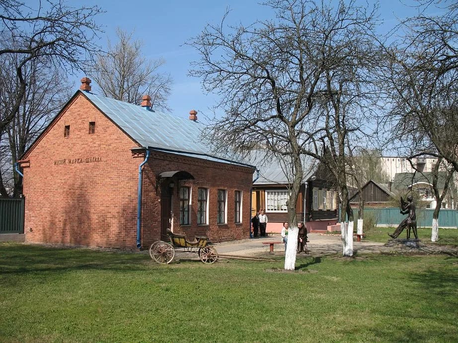 Marc Chagall - Back yard of the Mark Chagall home museum, in Vitebsk, Belarus.
