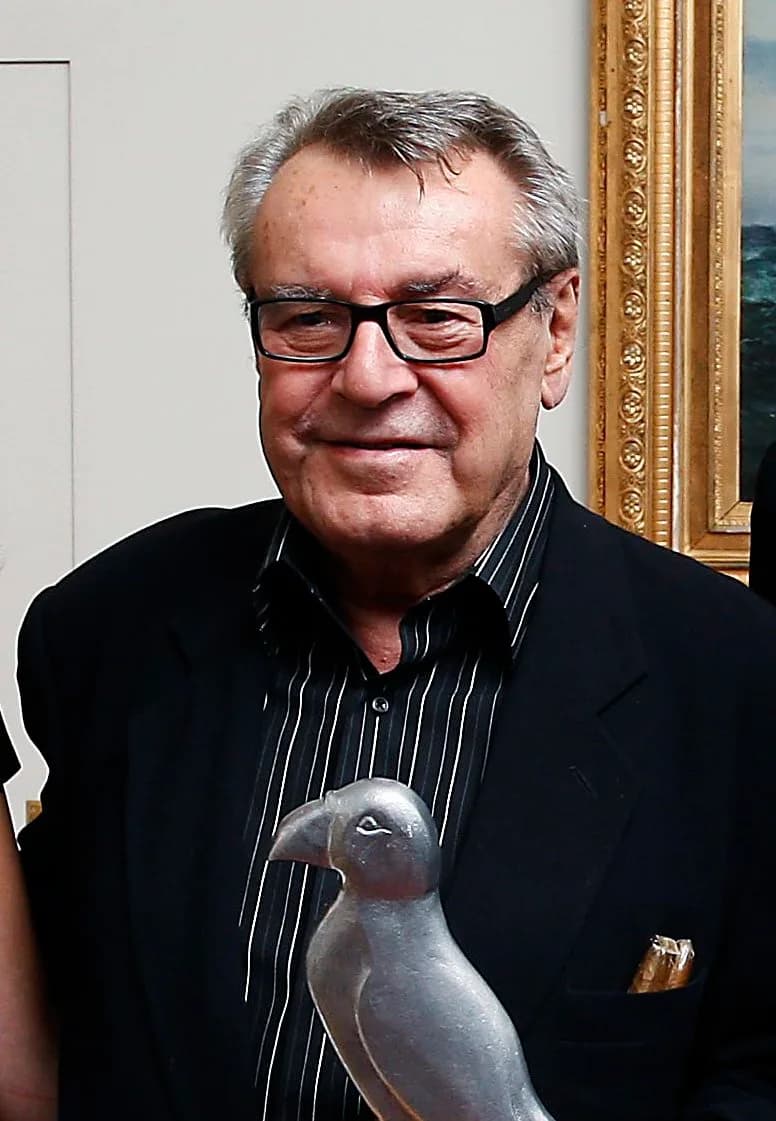 Miloš Forman - Reykjavík International Film Festival (RIFF), 2009. Honorary life-time achievement award for director Miloš Forman. From left to right: Hrönn Marinósdóttir, festival director; Miloš For