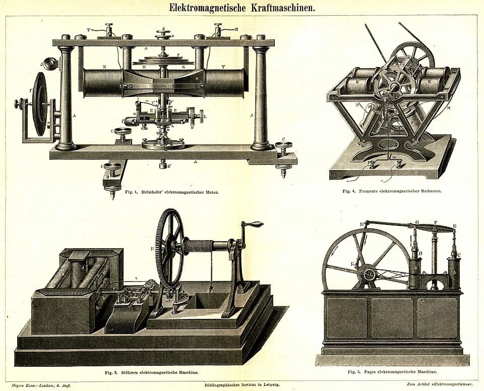 Hermann von Helmholtz - Early electric motors