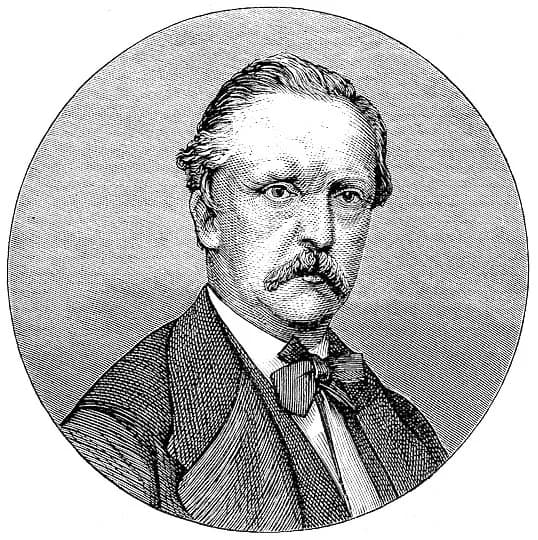 Hermann von Helmholtz - sv:Hermann von Helmholtz, tysk fysiolog och fysiker (1821-1894).
Källa: red. D:r L. A. Forssman, Nittonde århundradet. En populär framställning af de vigtigaste momenten i vårt